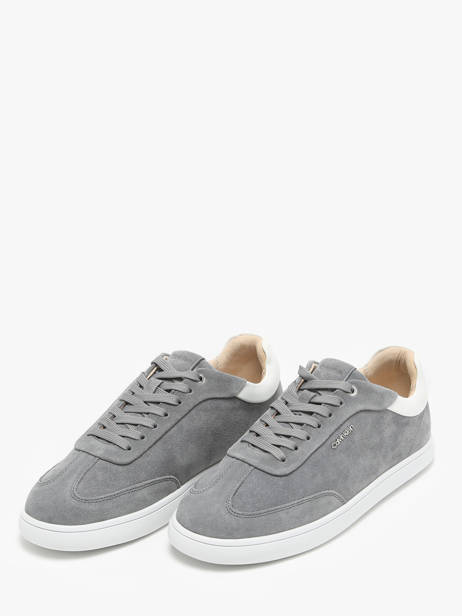 Sneakers Uit Leder Calvin klein jeans Grijs women 24360IW ander zicht 2